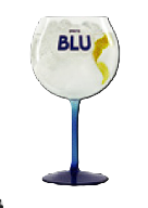 Blu Gin Tonic con Spirito Blu y piel de limón