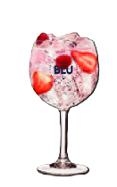 Blue Berries Tonic con Spirito Blu y frutos rojos