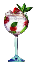 Gin Tonic Bombay Raspberry con moras y menta