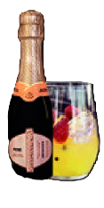 Bubble Love con Chandon Rosé y frutillas