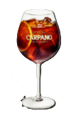 Carpano Orange con soda y naranja