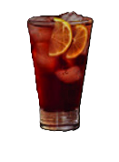 Garibaldi con Campari y jugo de naranja