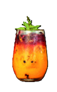 Maracuya Velvet con frutillas y Havana