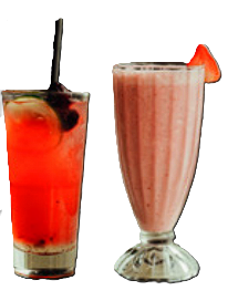 Vaso de maracuyá y licuados naturales