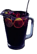 Jarra sangría de la casa con frutos rojos