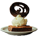 Brownie con helado de americana para compartir