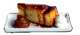 Budín de pan con dulce de leche y crema