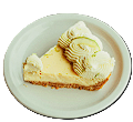 Key lime pie con crema de la casa