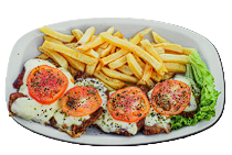 Milanesitas napolitanas de peceto con muzzarella