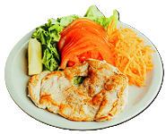 Filet de pollo grillado con ensalada a elección