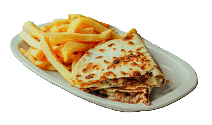 Quesadilla de ternera con muzzarella y cheddar