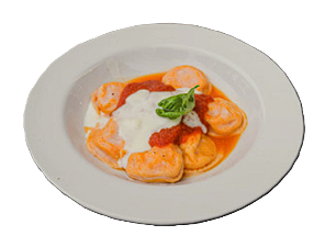 Sorrentinos de calabaza y muzzarella
